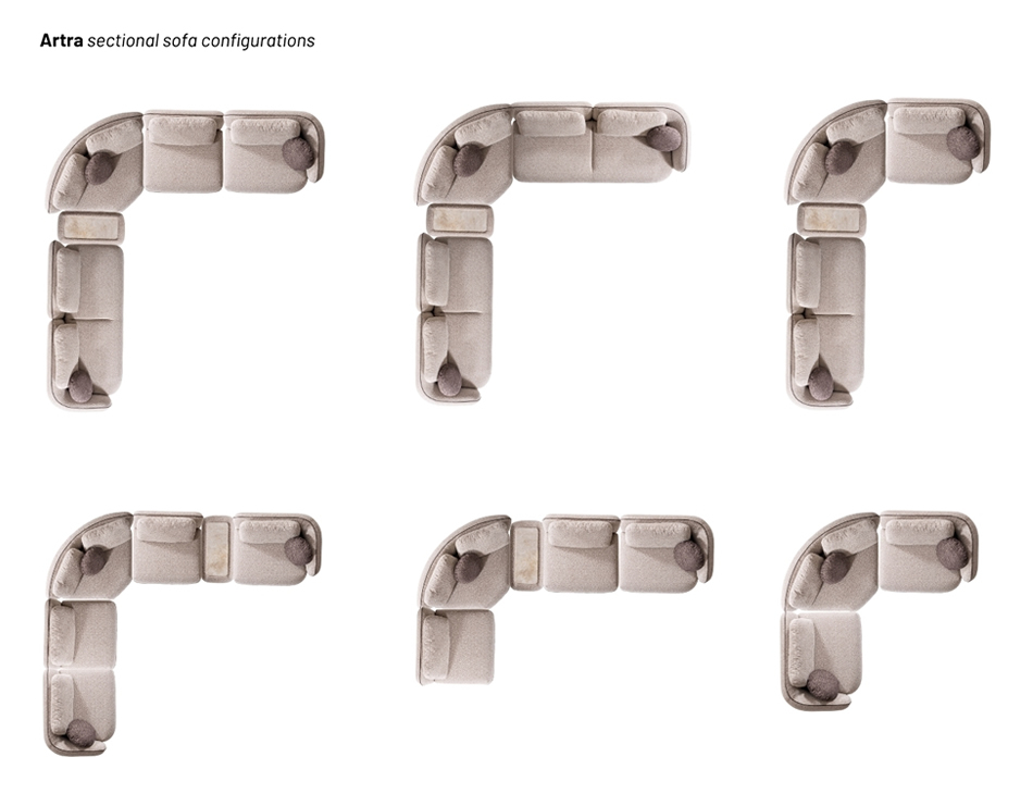 Artra sectional sofa